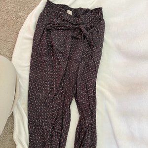 LA VIE Paperbag Cotton Joggers, L